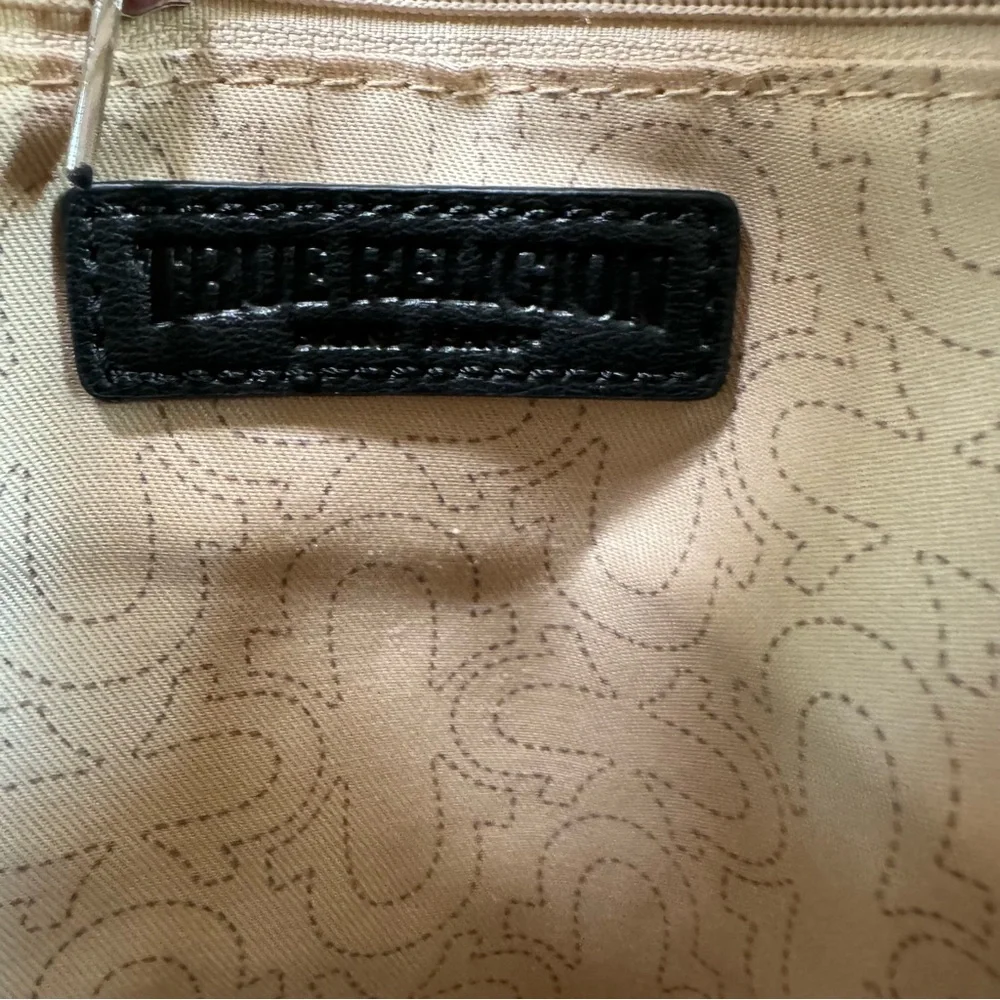 True Religion Black and Silver Backpack